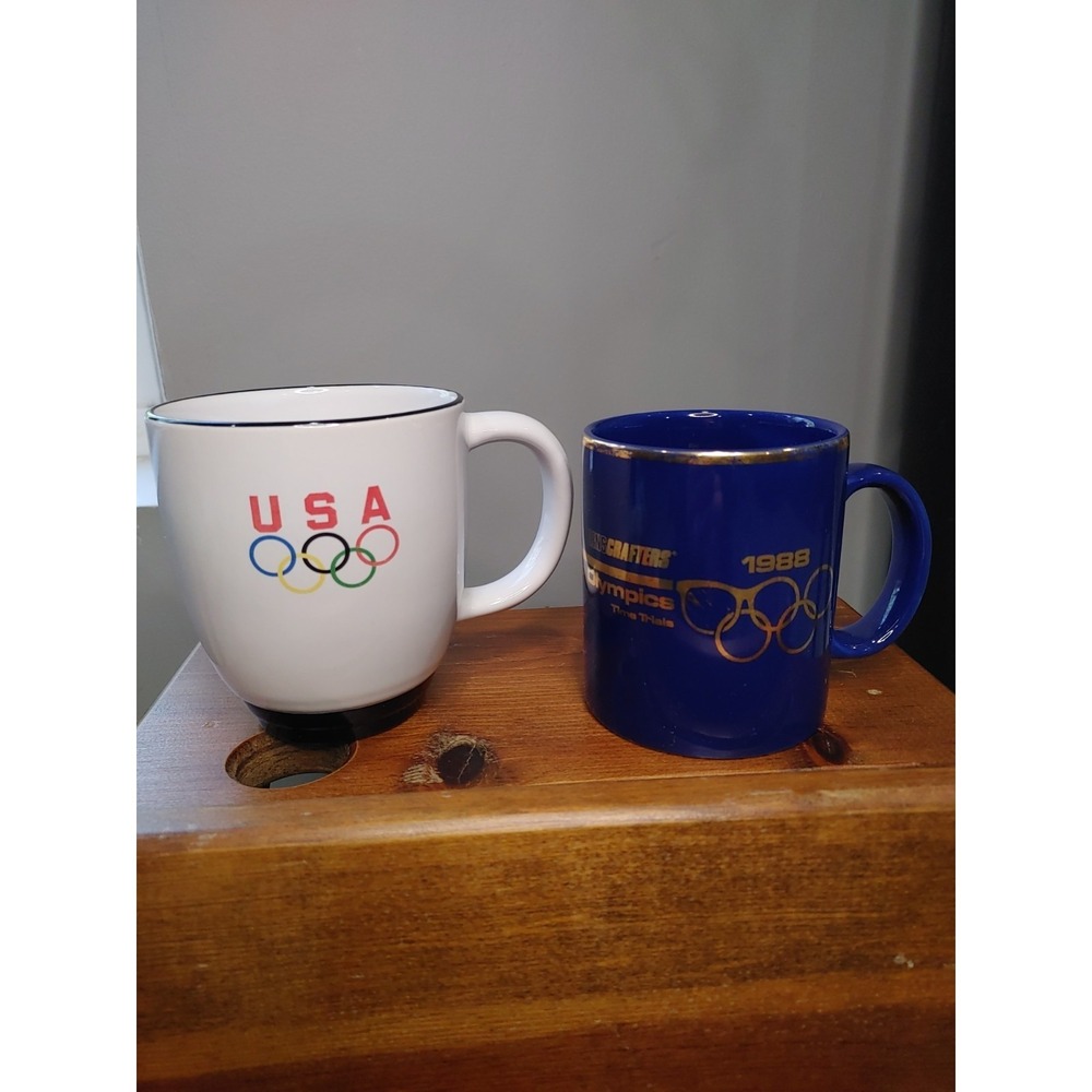 1992 USA Olympics Team Coffee Mug Maxwell House Lens crafters 1988 Time Trials